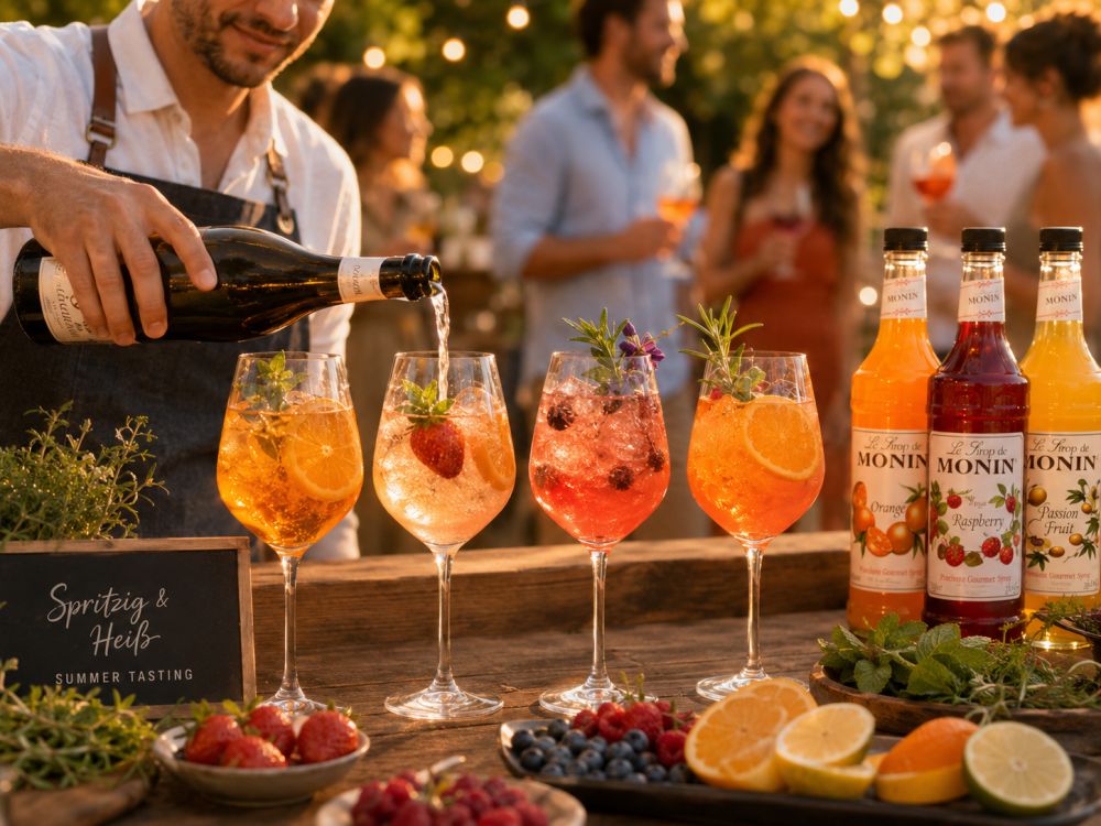 Spritzig & Heiß - BBQ und Spritzgetränke mit MONIN